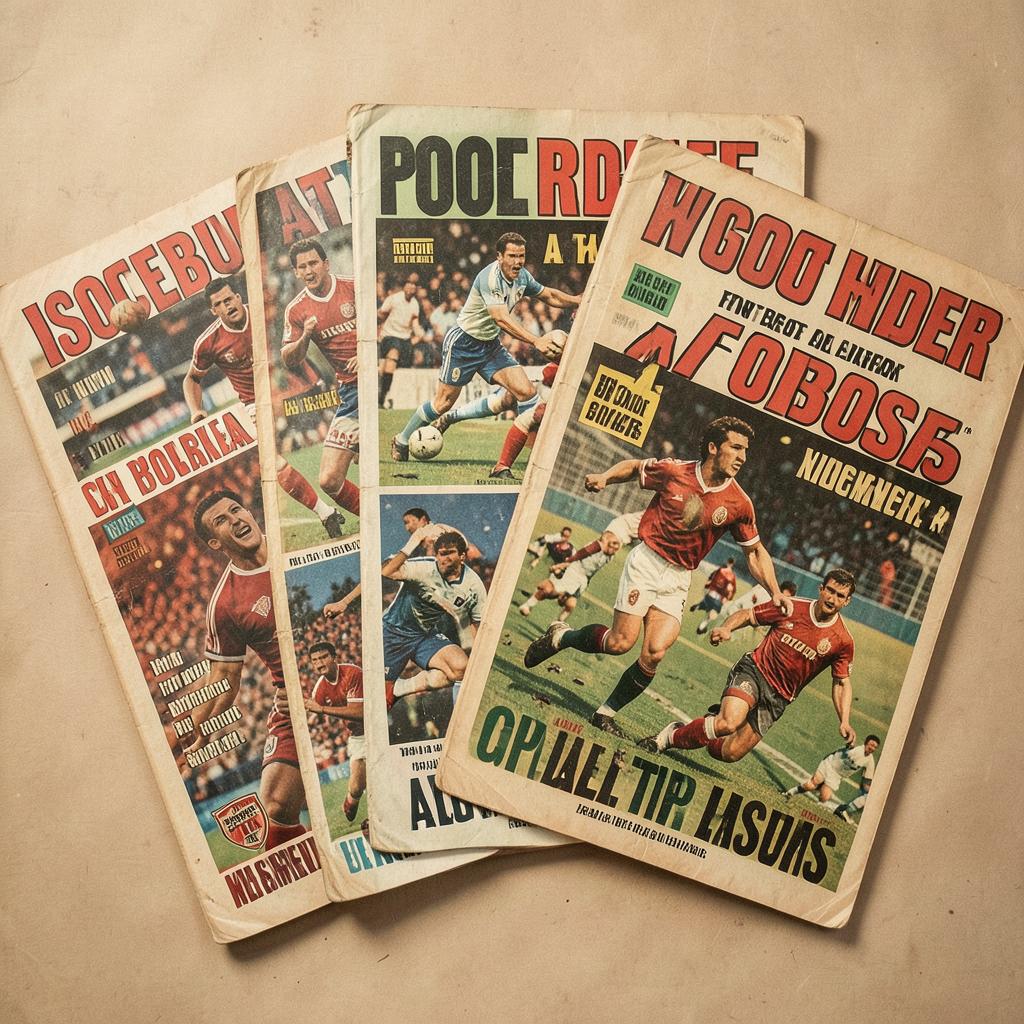 Capas de revistas nacionais clássicas de futebol